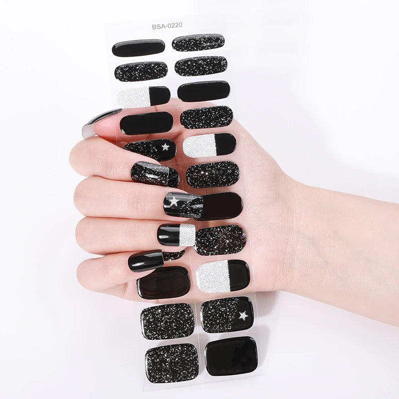 22Tips Glitter UV-Free Gel Nail Sticker