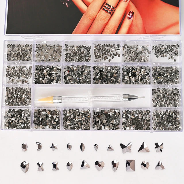 1Box Nail Rhinestones