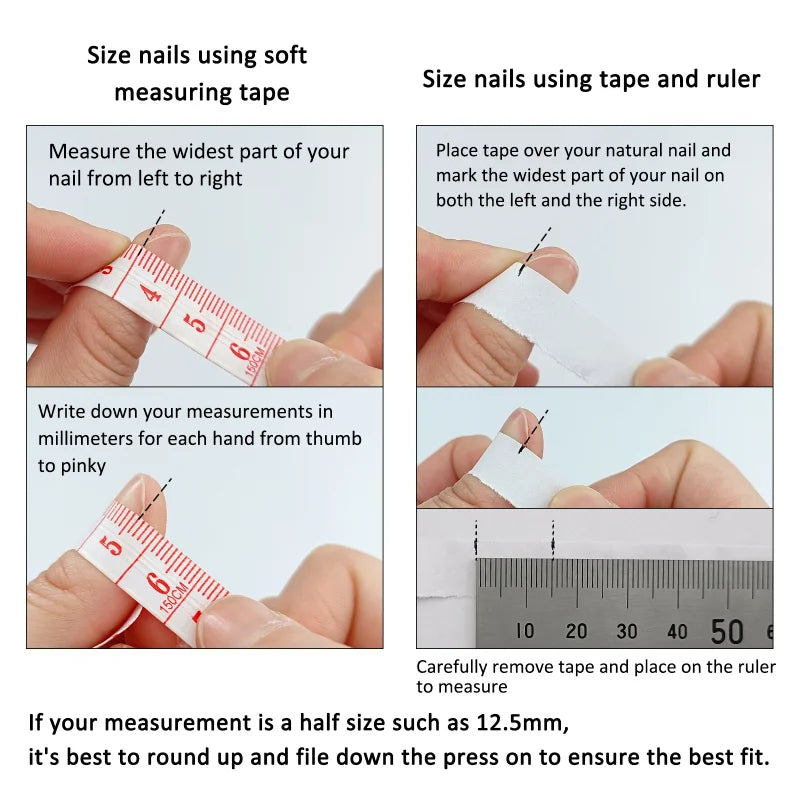 10Pcs Almond Mid-length Oval Fake Nails