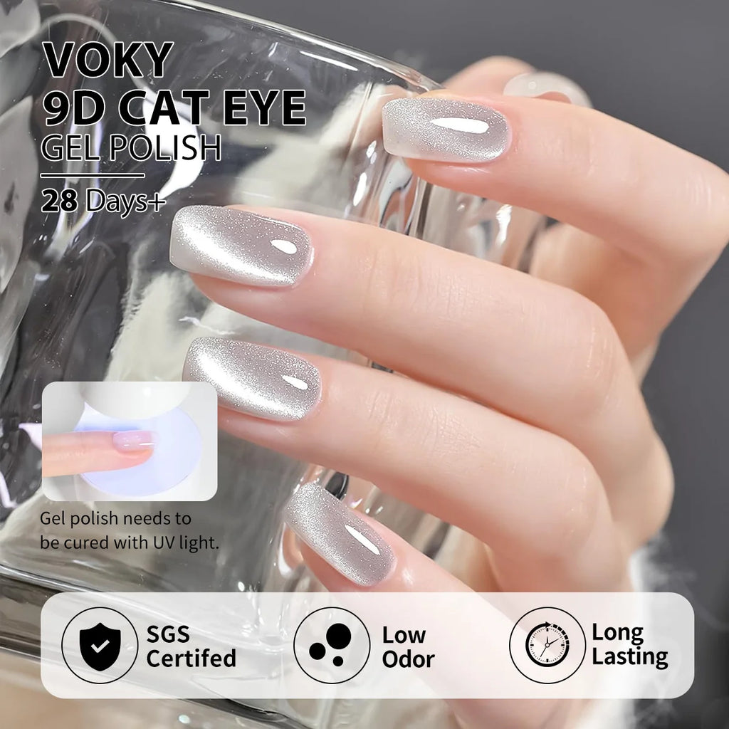 6PCS Long-lasting Magic Magnetic Cat-Eye Nail Gel Set