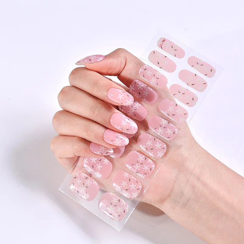 Semi-Cured Gel Nail Stickers Simple