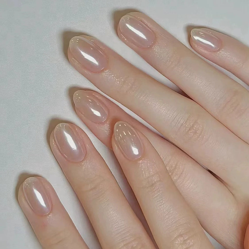 10Pcs Cat Eye Almond Handmade Press on Nails