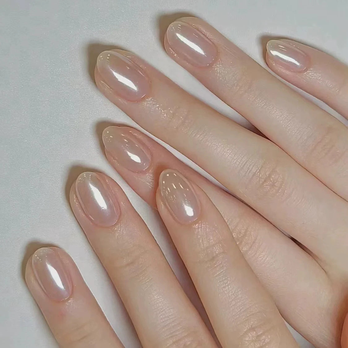 10Pcs Cat Eye Almond Handmade Press on Nails