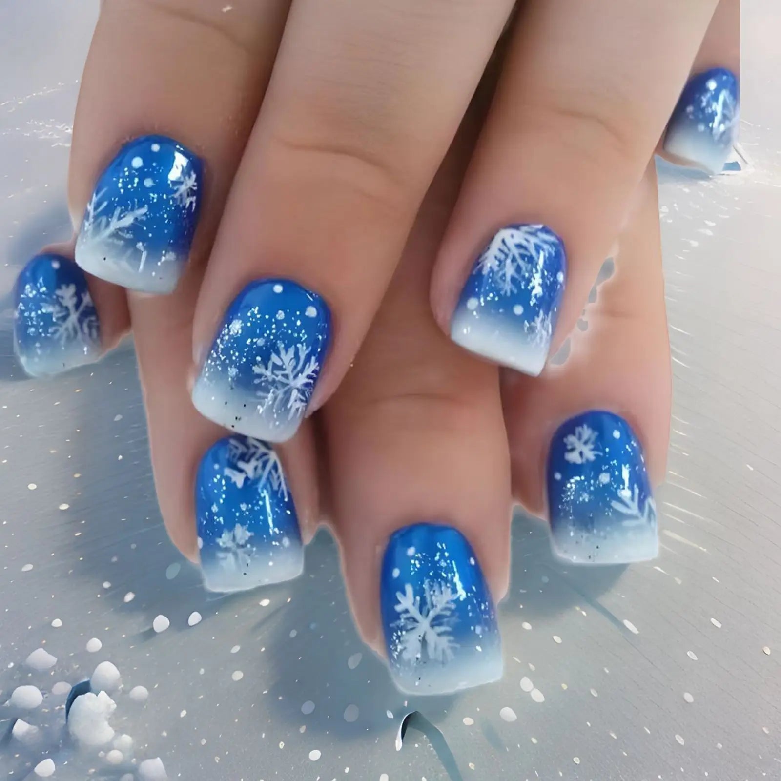 24pcs Merry Christmas Press On Nails
