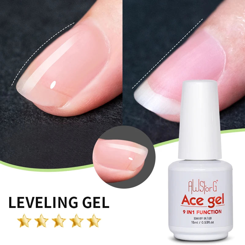 AWStorG 15ML Ace Gel 9-in-1 Nail Glue Gel Nail