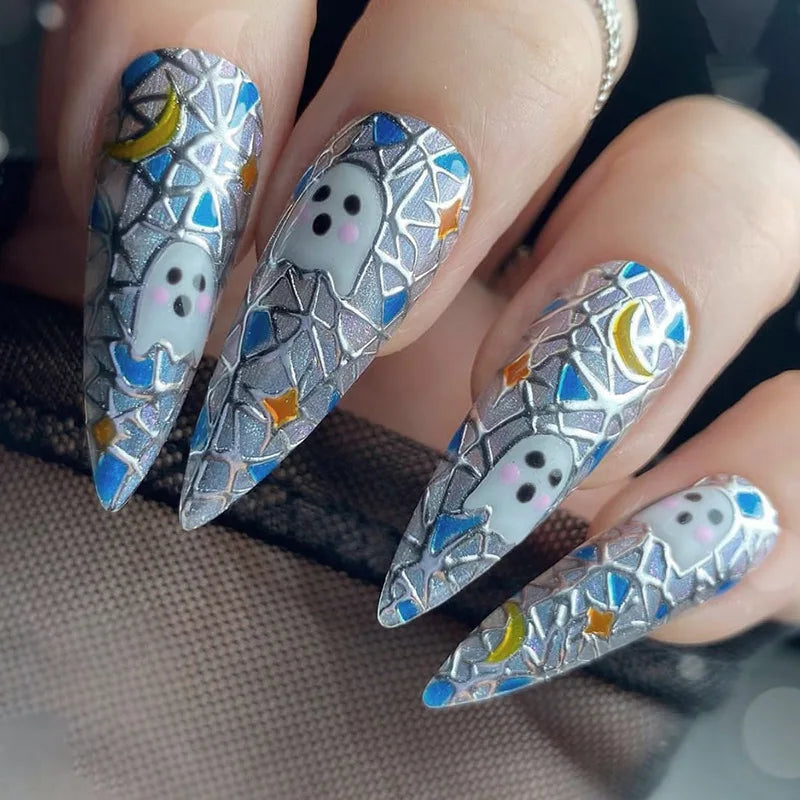 24pcsHalloween Fake Nails