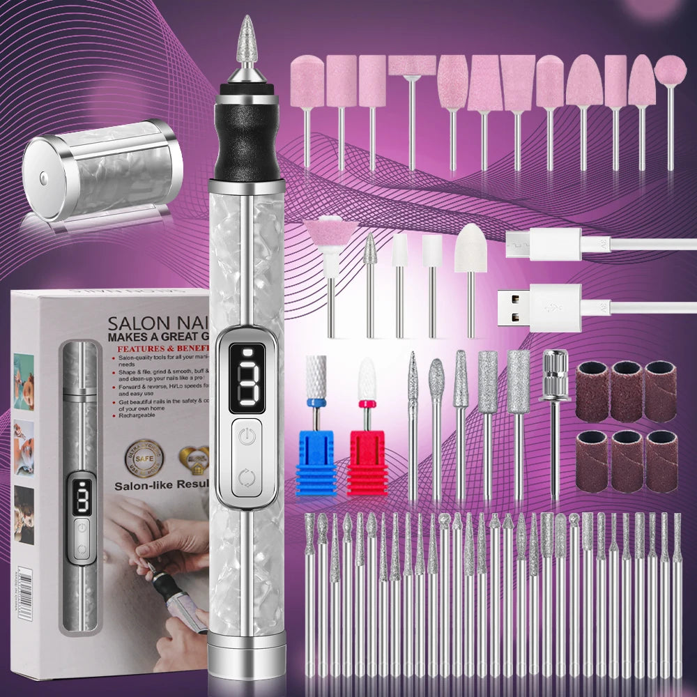 Electric Nail Drill Set Portable