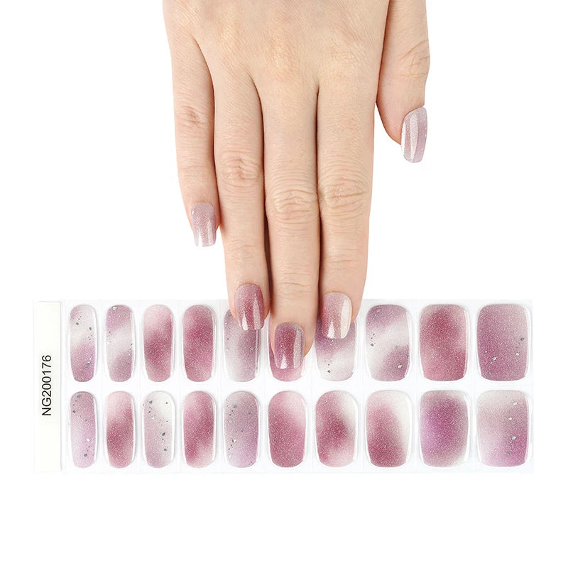 Semi-Cured Gel Nail Stickers Simple