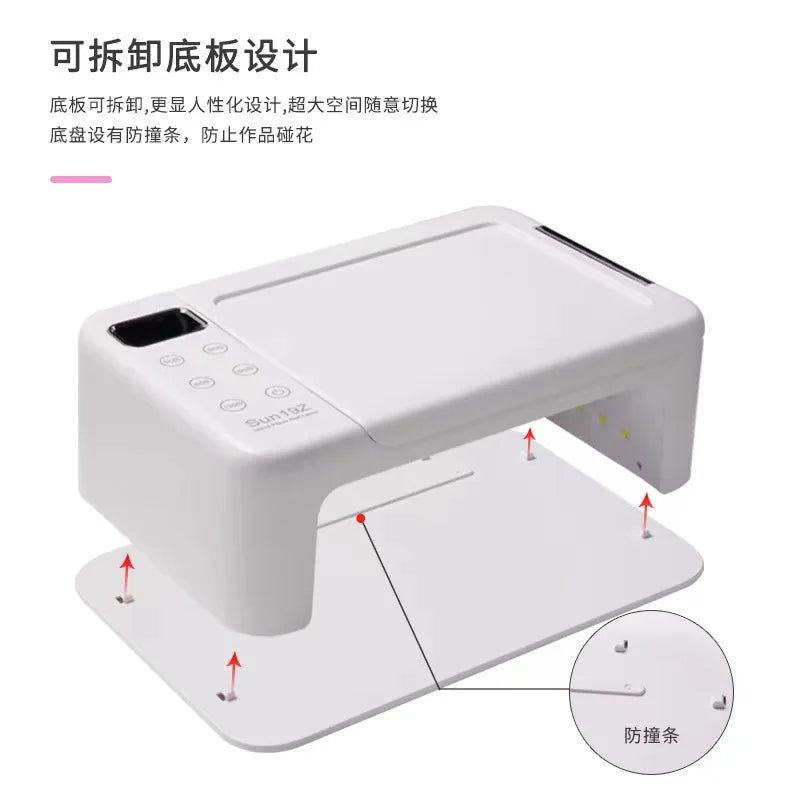 350W Nail Dryer Lamp For Machine With Hand Pillow Wear Nail