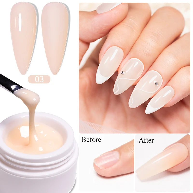 Color Quick-Build Fiberglass Base Gel Nail