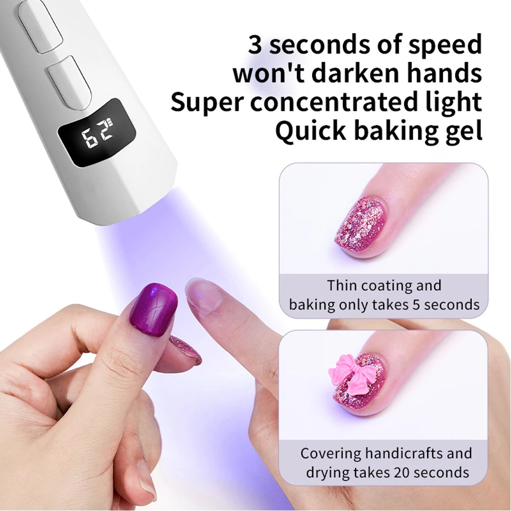 Super Hand Lamp 8W Quick Drying Gel Nail Lamp
