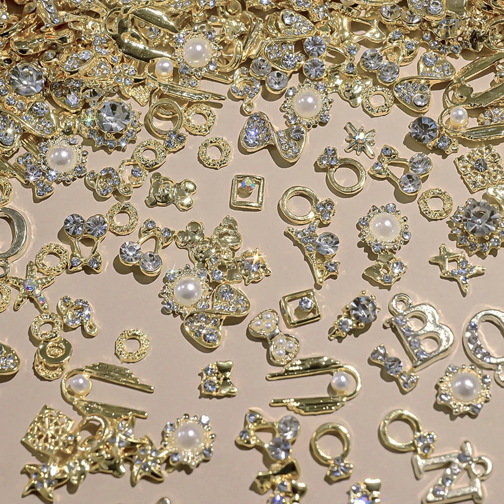 50Pcs 3D Mixed Random Luxury Nail
