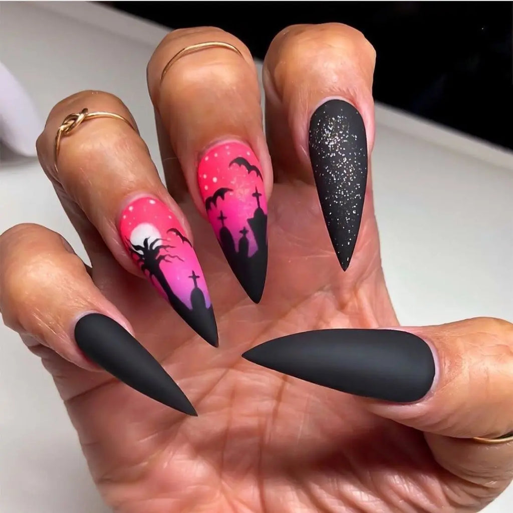 24pcsHalloween Fake Nails