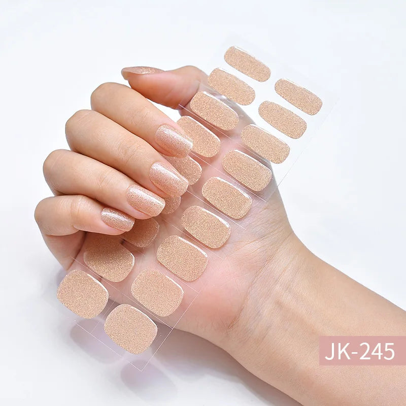 Semi-Cured Gel Nail Stickers Simple