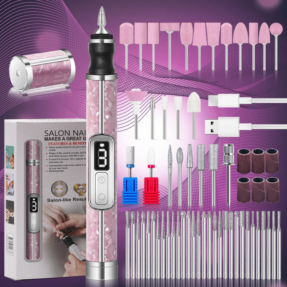 Electric Nail Drill Set Portable