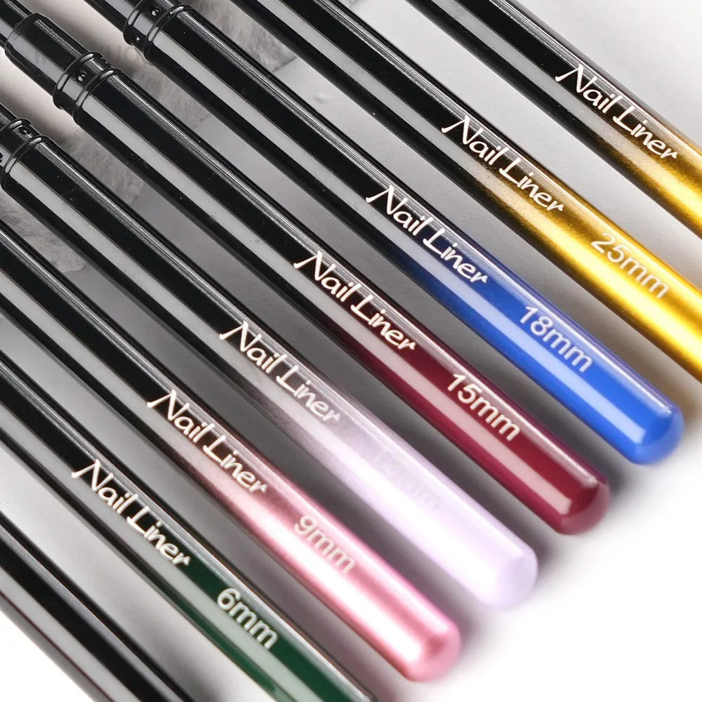 Nails Art Liner Brushes Elongated Lines Striping Drawing Painting