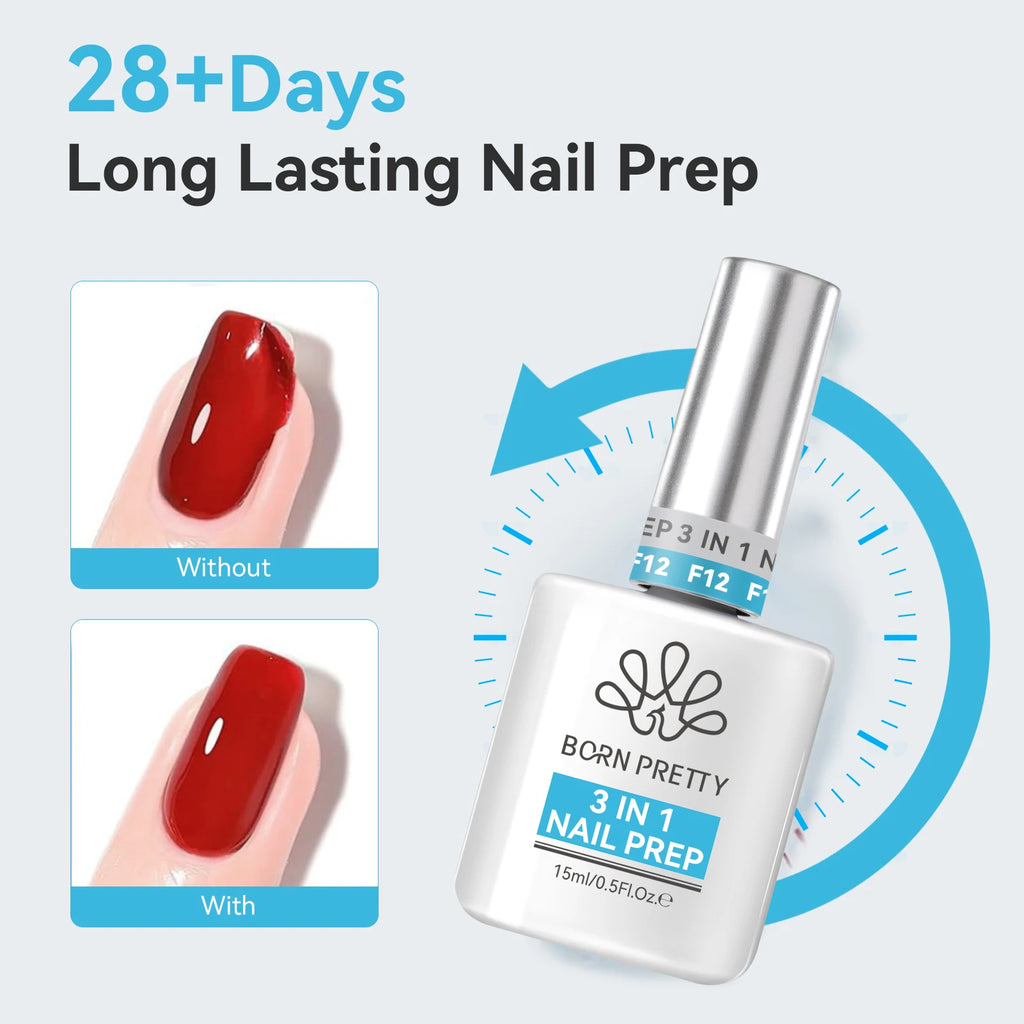 3 In 1 Nail Prep Dehydrate Acid Free Nail