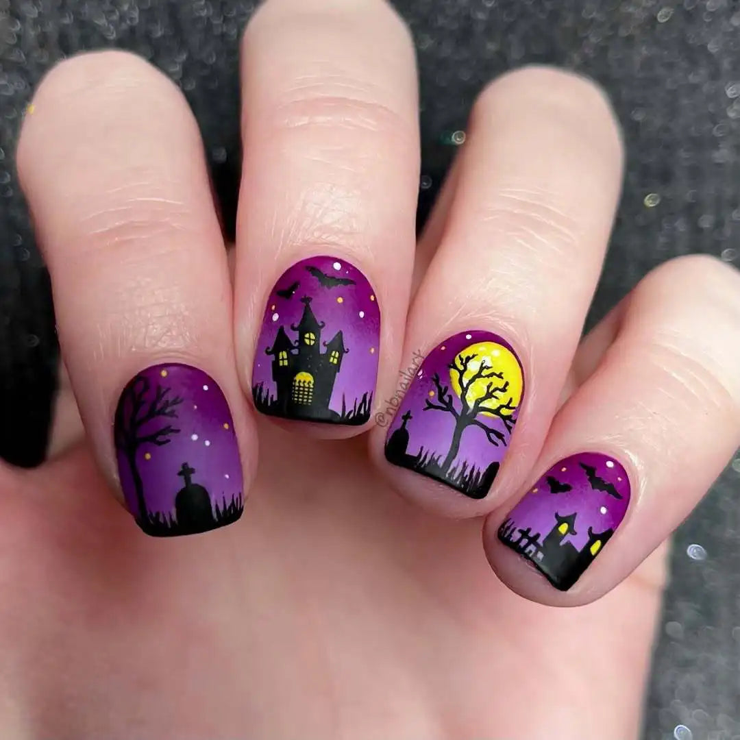 24pcs2025 New Halloween Press on Nails