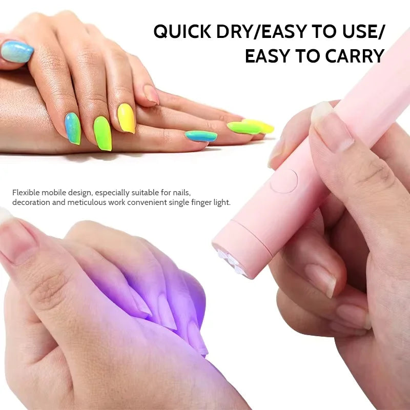 New style mini battery storage nail lamp