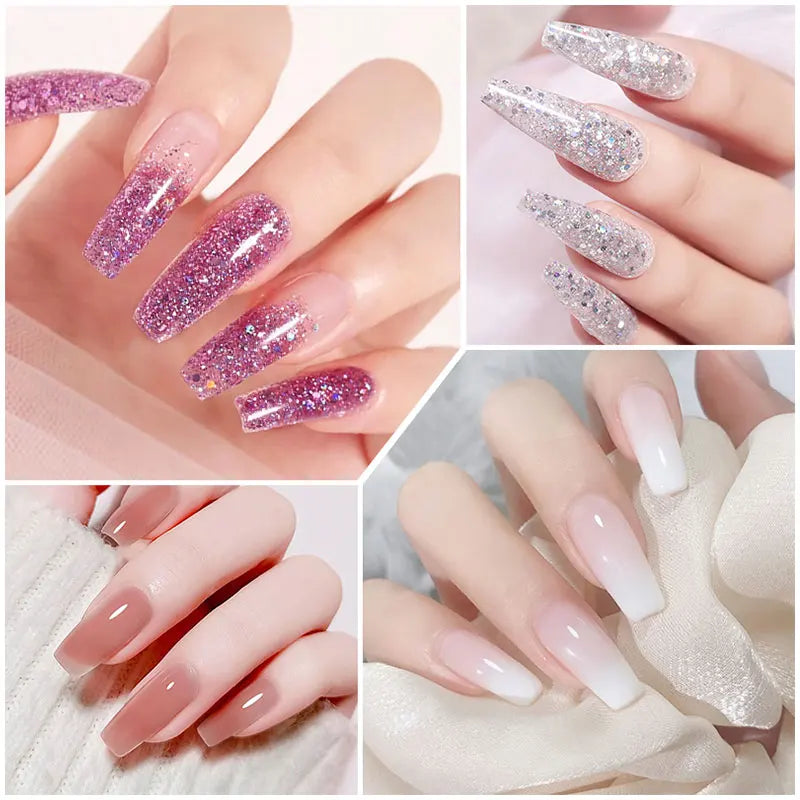 Nail Extension Kit Acrylic Gel Polish Nail with UV LED