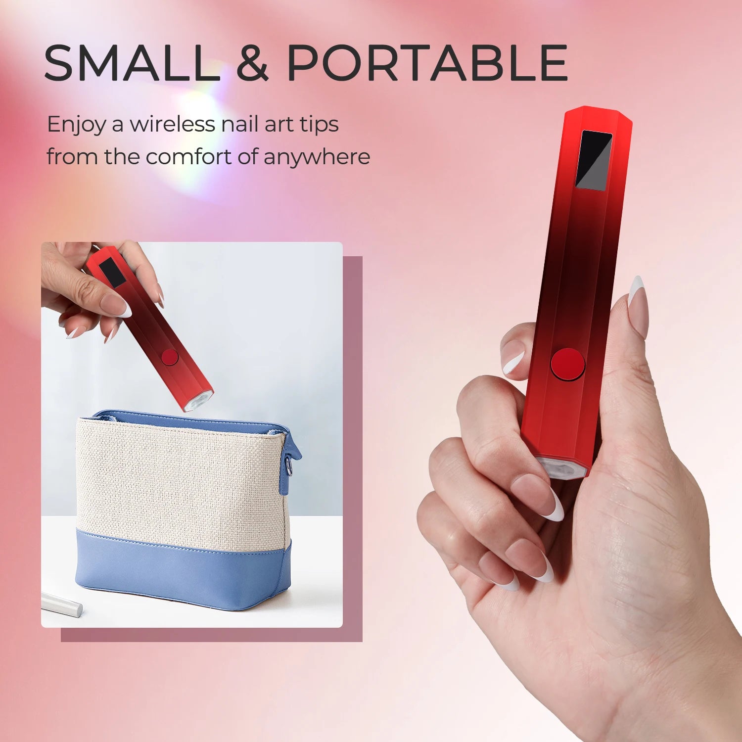 Mini UV Light Cure Nails Lamp for Gel Nails LED