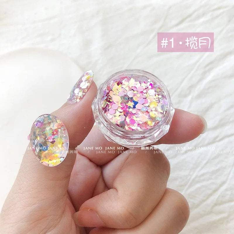 1Box Chameleon Nail Flakes Net2-3g