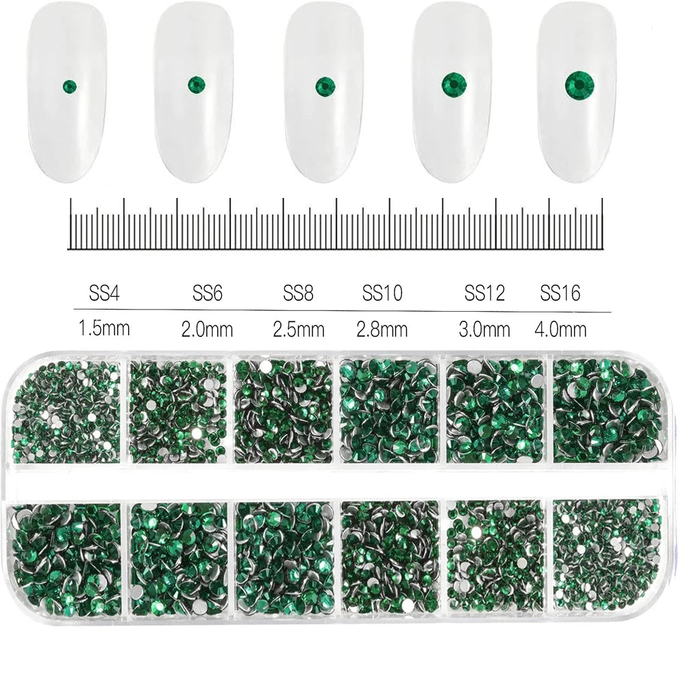 100/50cm Long Luxury Crystal Chain Nail