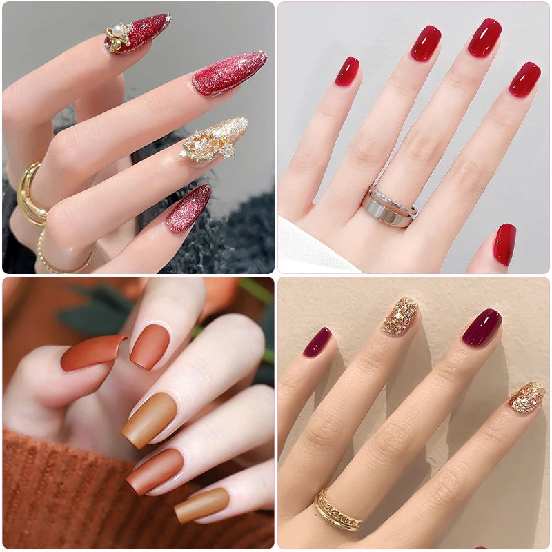 UV Led Gel Varnish Soak Off Nail Top Coat Kit