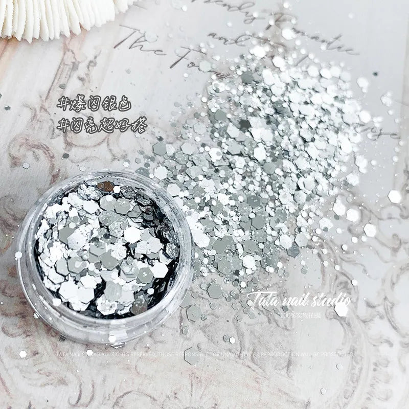 1Box Chameleon Nail Flakes Net2-3g
