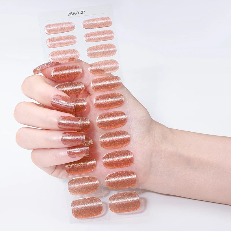 Glitter Cat Eyes UV-Free Gel Nail Sticker