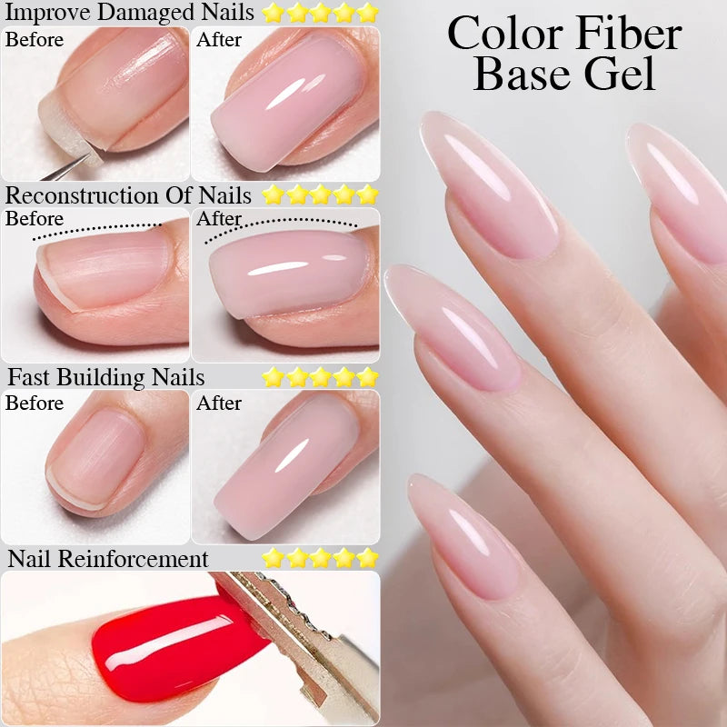 Color Quick-Build Fiberglass Base Gel Nail