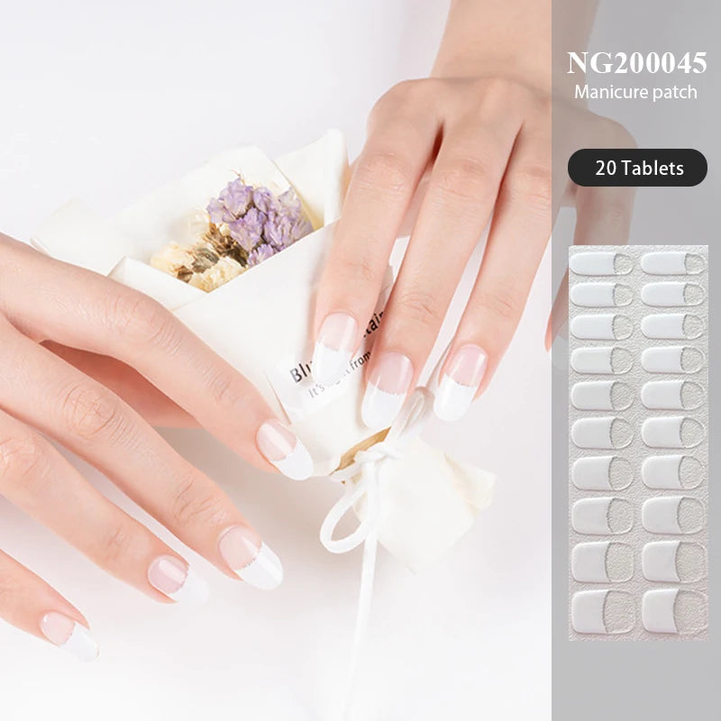 Semi-Cured Gel Nail Stickers Simple