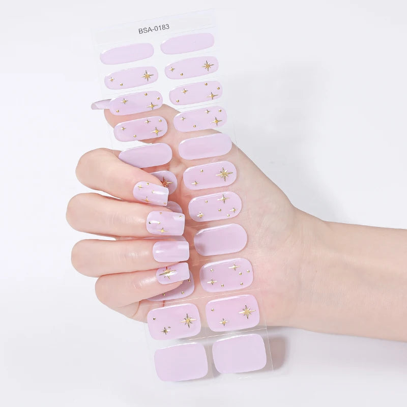 22Tips Glitter UV-Free Gel Nail Sticker