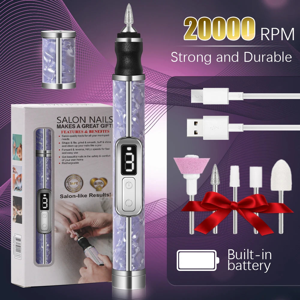 Electric Nail Drill Set Portable