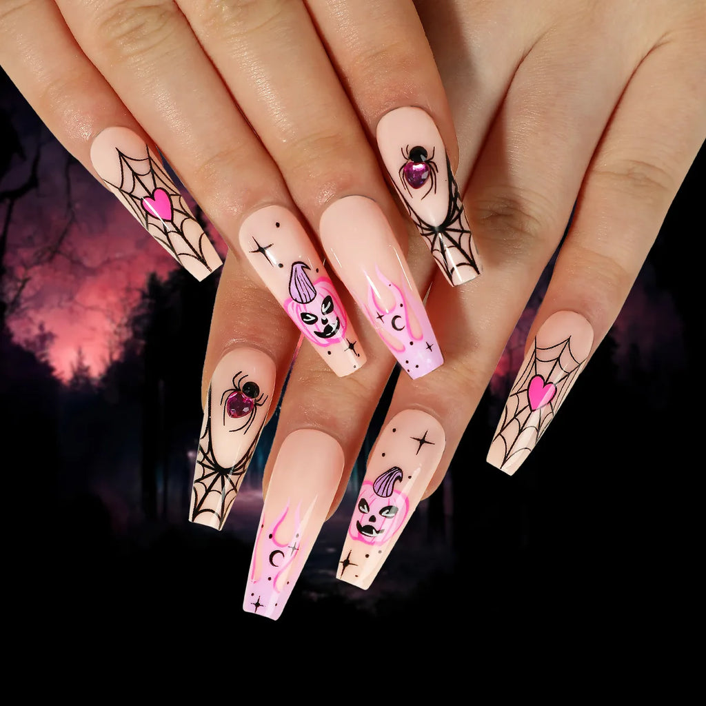 24pcsHalloween Fake Nails