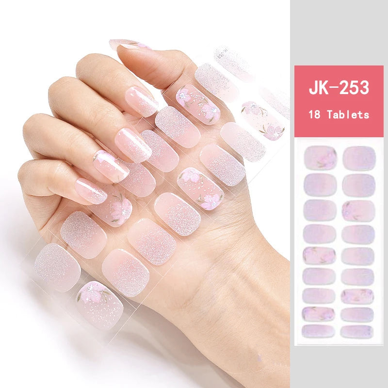 24Tips/Sheet Multicolor UV Semi-Cured Gel Nail Patch