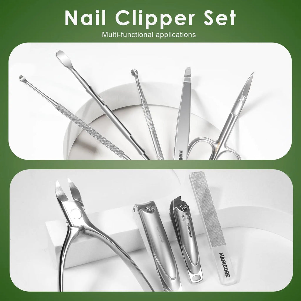 Manicure Set Professional 9 in 1 Nail Clippers Set