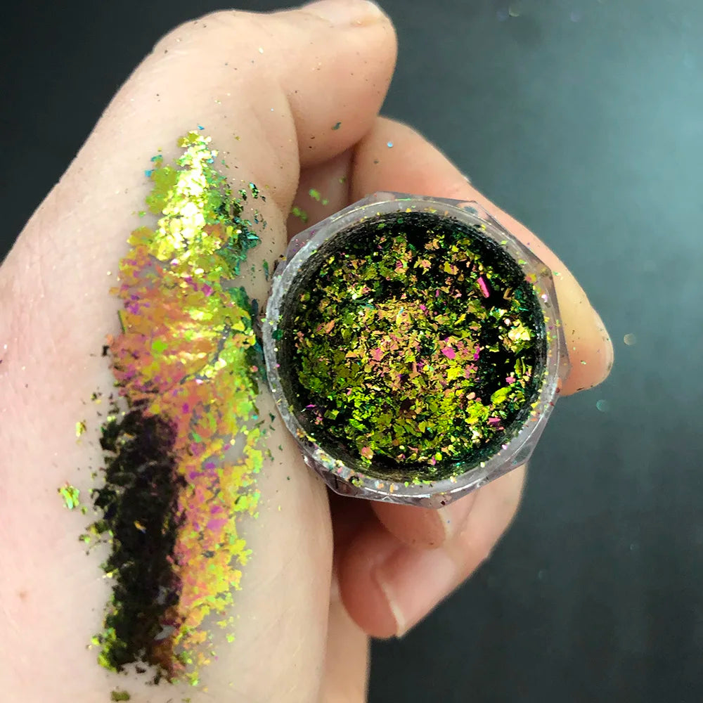 1Box Chameleon Nail Flakes Net2-3g