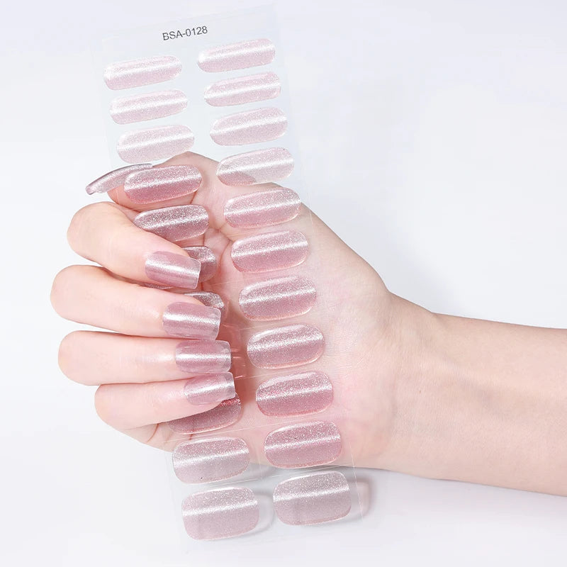 Glitter Cat Eyes UV-Free Gel Nail Sticker