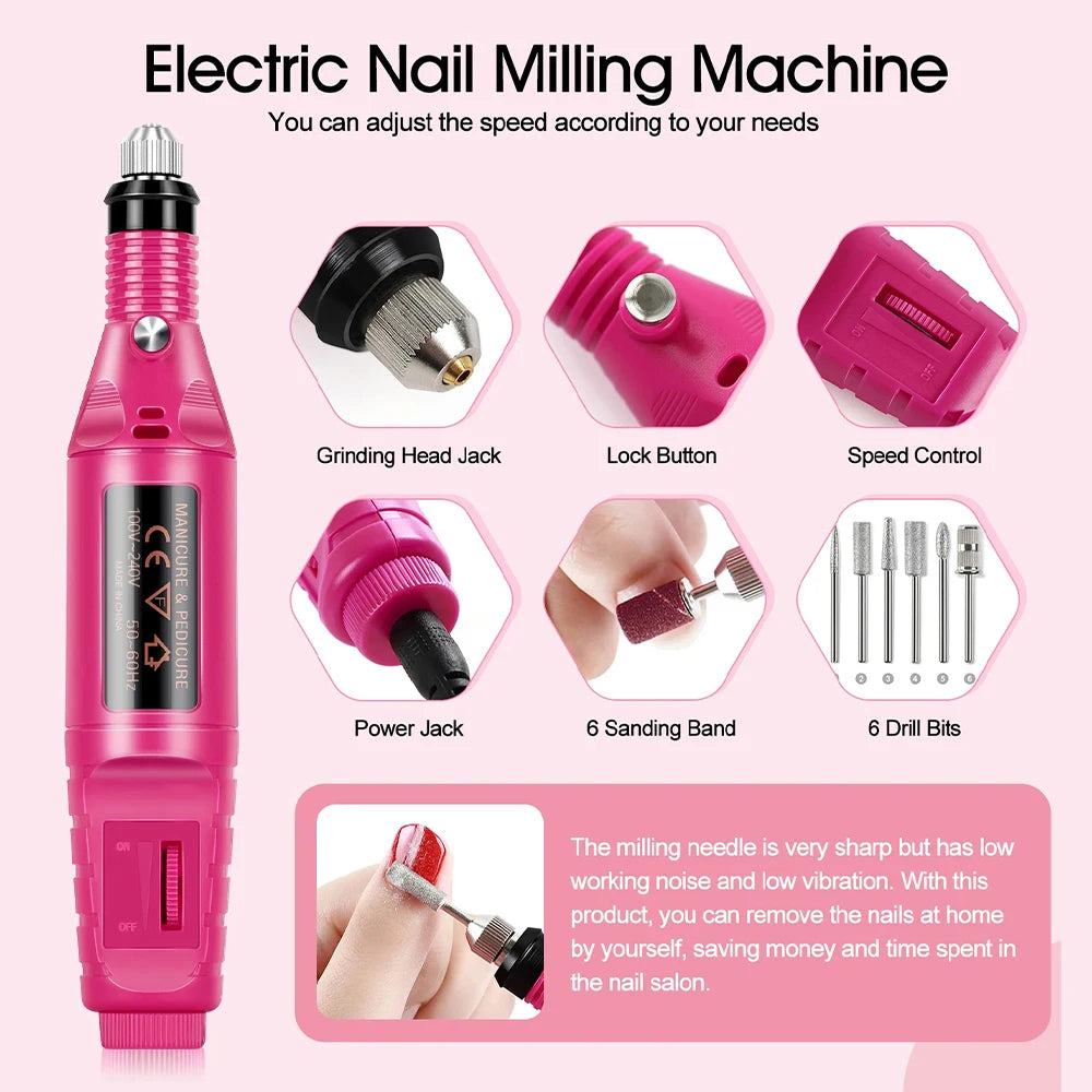 Nail Set With UV Lamp
