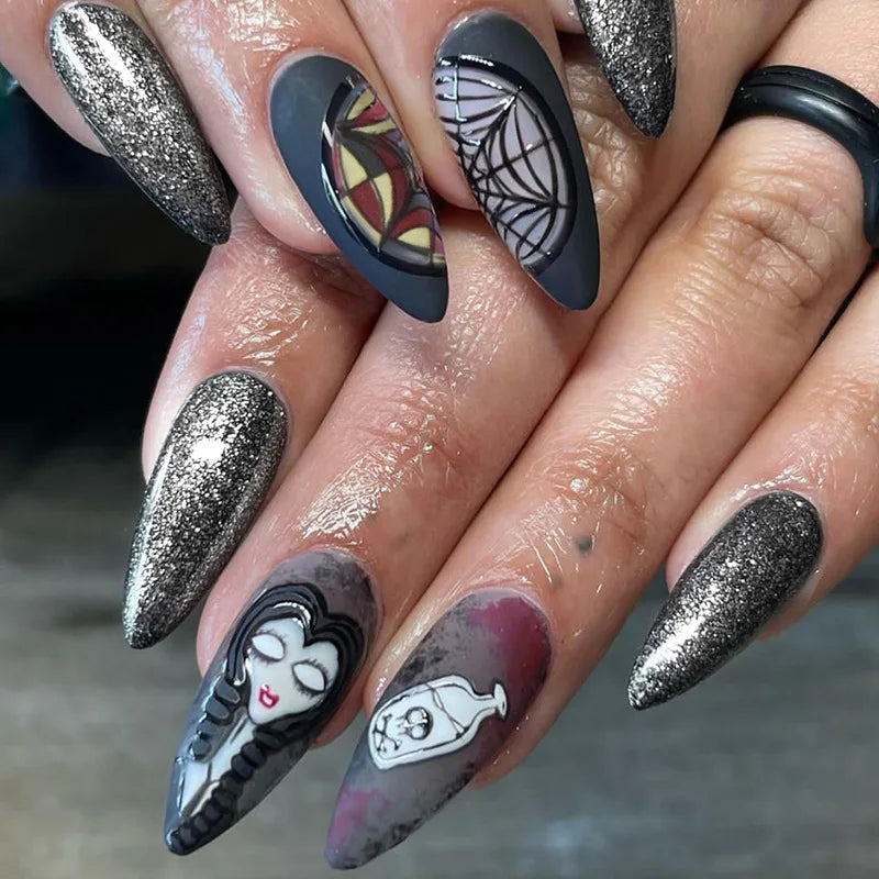 24pcsHalloween Fake Nails