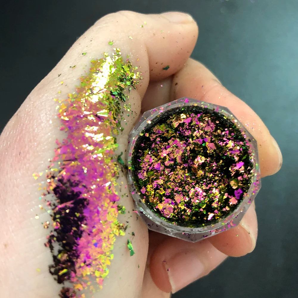 1Box Chameleon Nail Flakes Net2-3g