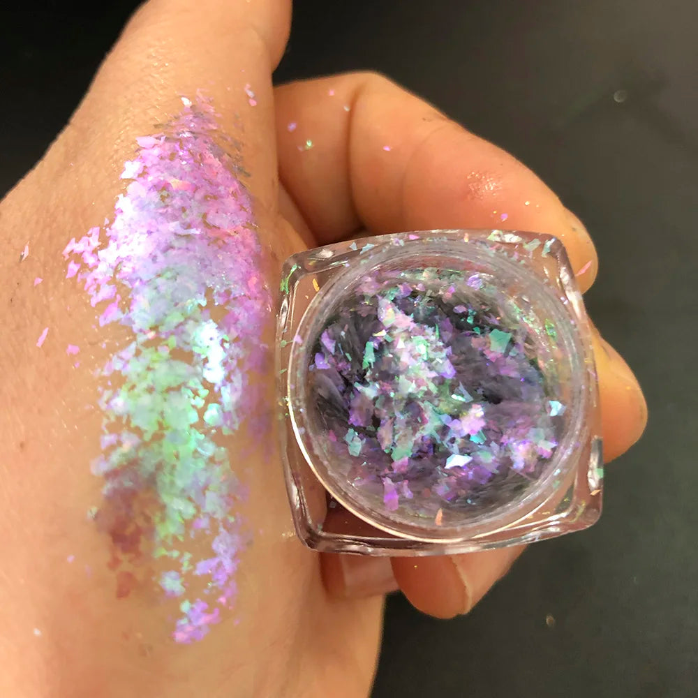 1Box Chameleon Nail Flakes Net2-3g