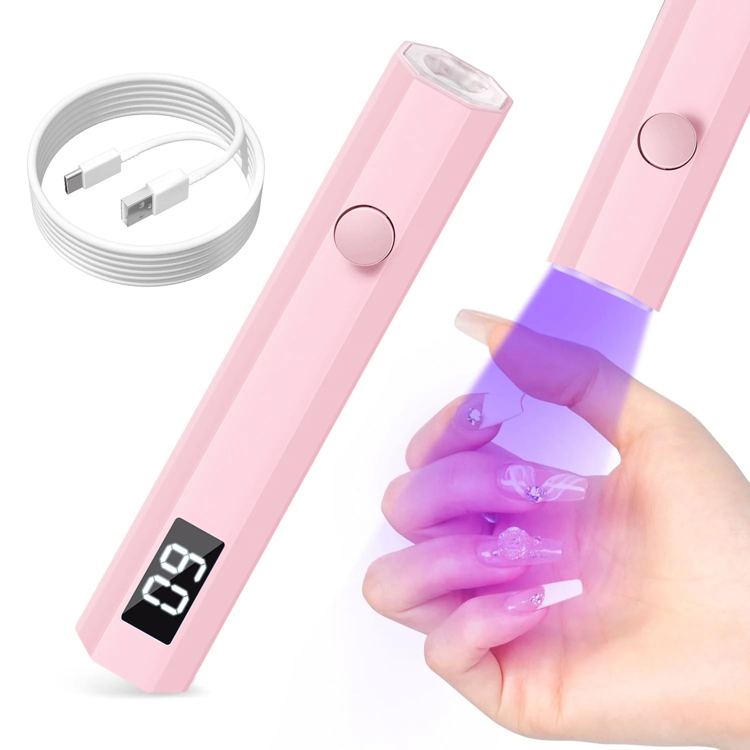 Mini UV Light Cure Nails Lamp for Gel Nails LED