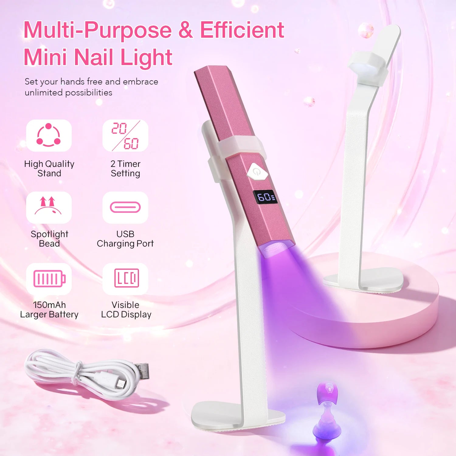 Handheld Nail Lamp Mini UV Lamp