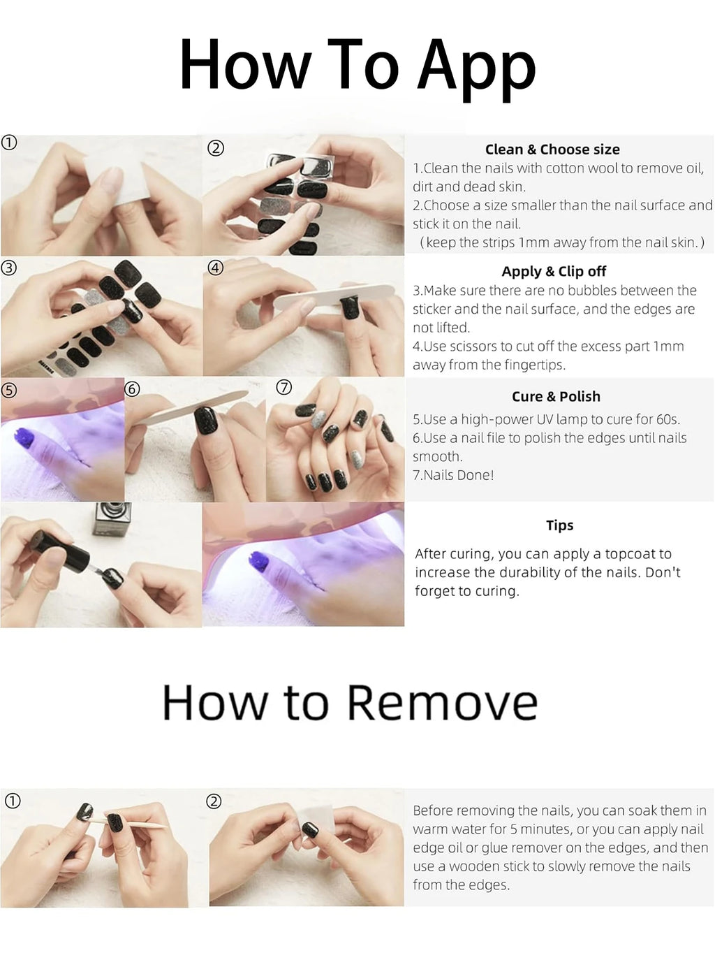 Semi Cured Gel Nail Strips