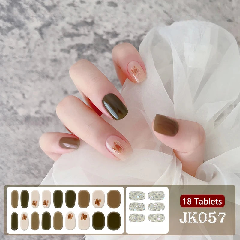 24Tips/Sheet Multicolor UV Semi-Cured Gel Nail Patch